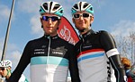 Frank and Andy Schleck during the Trofeo Cala Millor at the Challenge Mallorca 2011